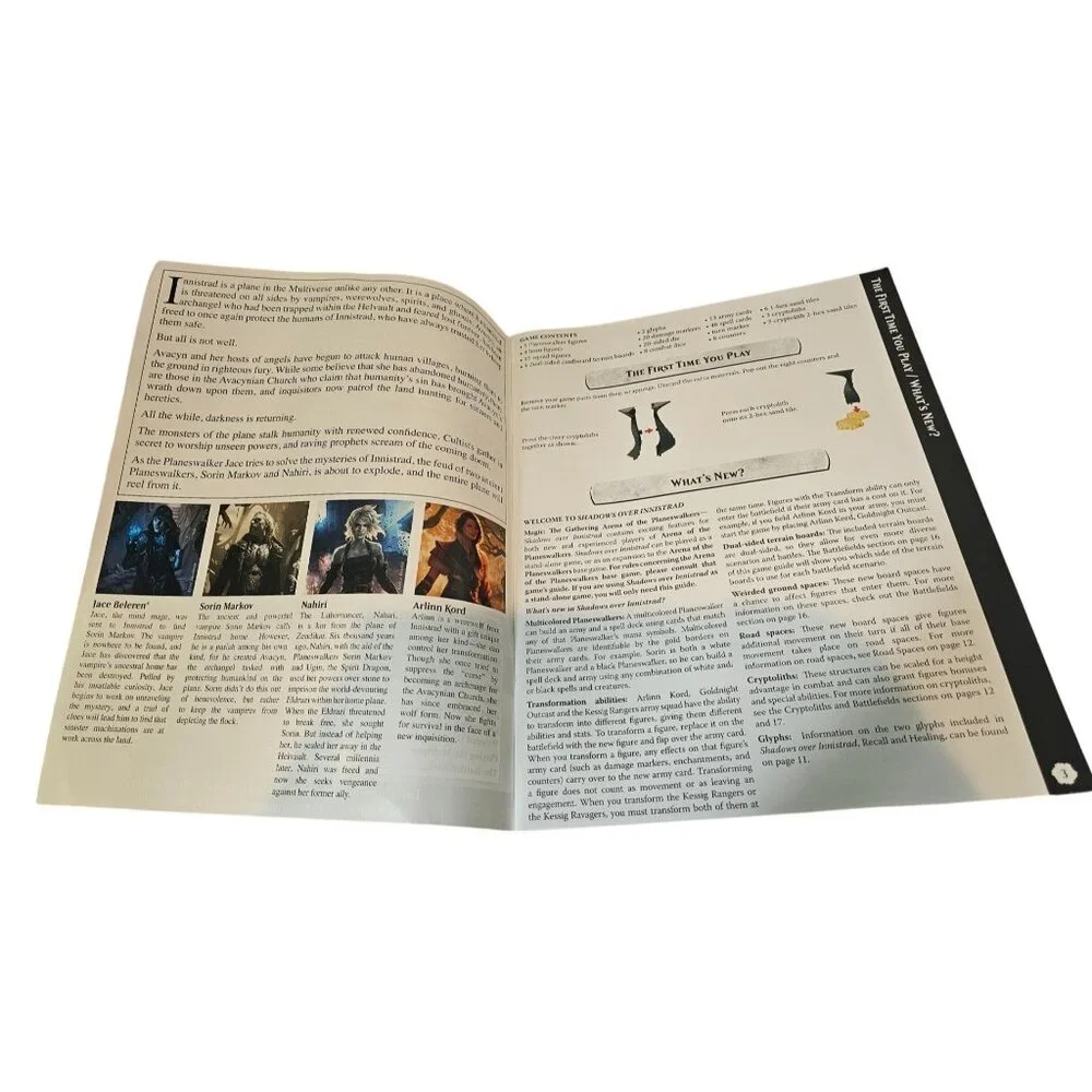 Magic The Gathering Planeswalkers Shadows Over Innistrad Instruction Booklet